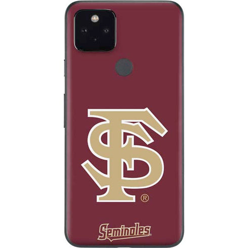 Florida State FSU Seminoles Initials Google Pixel 5a Skin